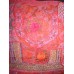 LARGE INDIAN RED AND PINK PATCHWORK TAPESTRY &apos;KHAMBARIA ZARI&apos;  CUSHION COVER   392102555816